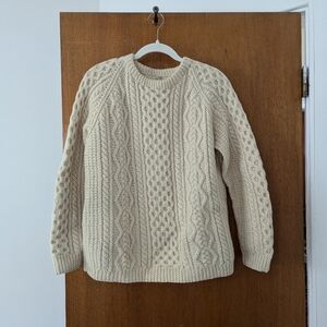 Wool Irish Knit Aran Sweater